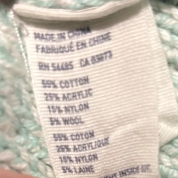 American Eagle Outfitters Teal Cable Knit Sweater - Picture 4 of 6